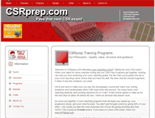 Tablet Screenshot of csrprep.com